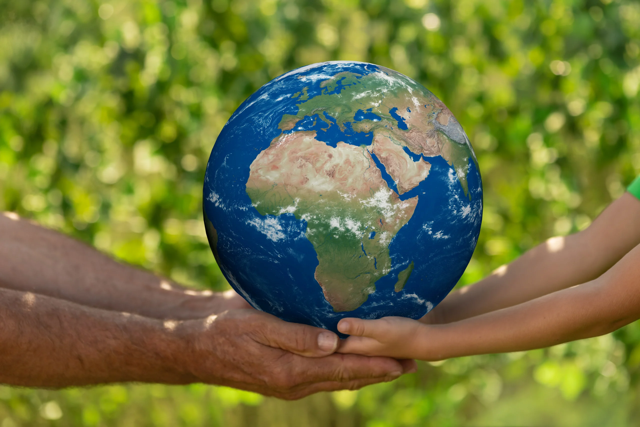 People holding Earth
